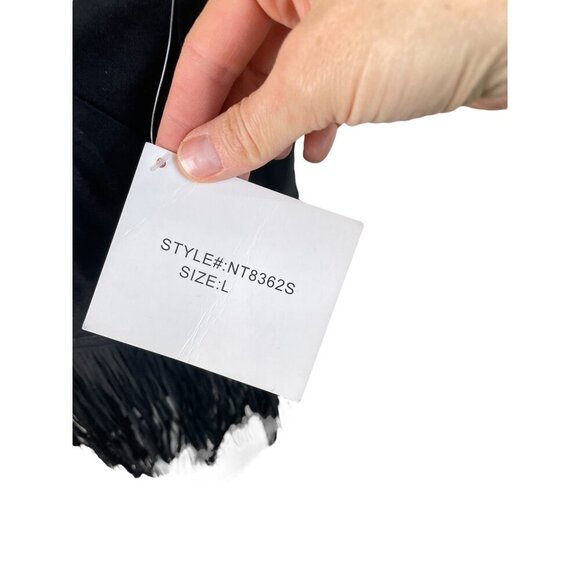 Stella Luce Fringe Halter Top Festival Western Boho L - Picture 3 of 9